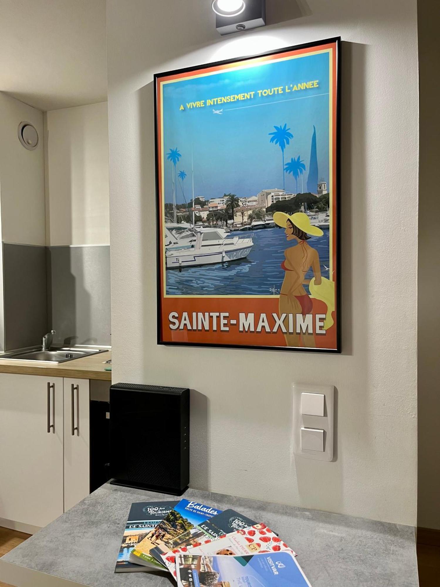 Appartement Le Christina T2 climatisé avec parking et Wifi à Sainte-Maxime Extérieur photo